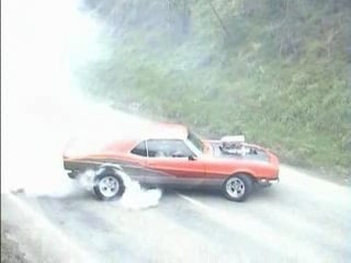 Supercharged camaro burnouts