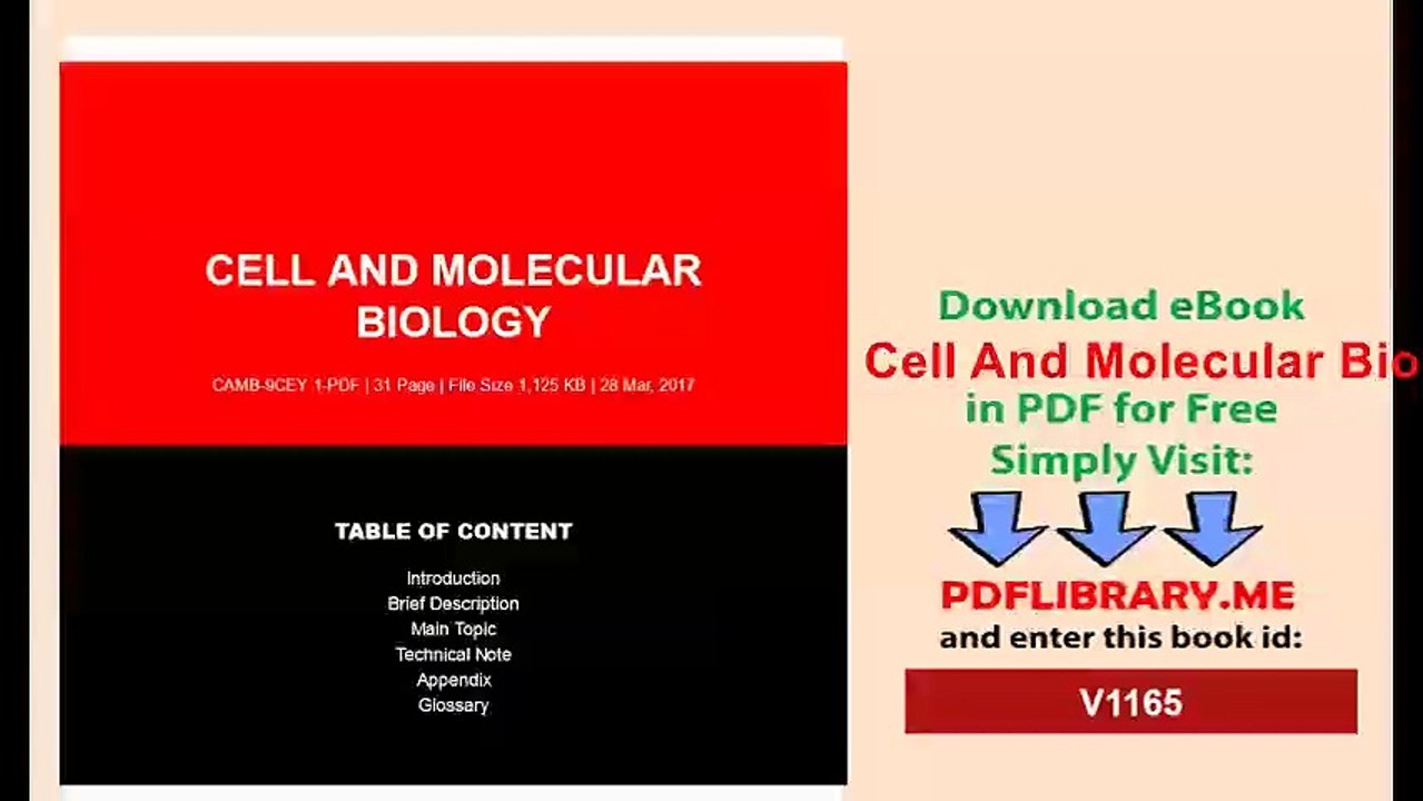 Cell And Molecular Biology