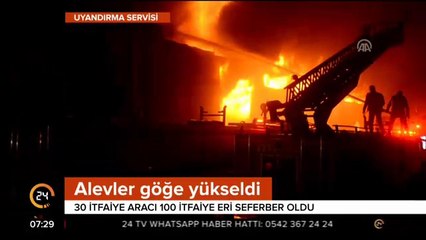 Plastik fabrikasında yangın çıktı