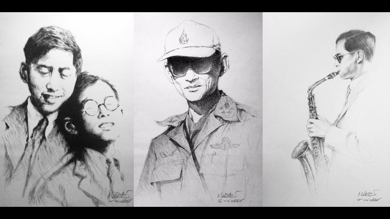ดูแล้วน้ำตาไหล! รวมภาพวาดในหลวง รัชกาลที่ 9 คิดถึงพระองค์ท่านสุดหัวใจ!!!