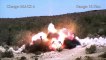 Amazing video of precise artillery shells...