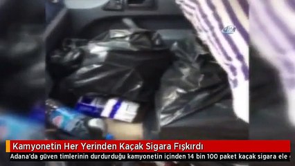 Kamyonetin Her Yerinden Kaçak Sigara Fışkırdı