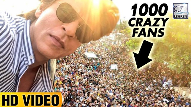 1000 Crazy Fans Outside Shah Rukh Khan's Mannat For Birthday Celebration