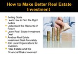 Craig Feigin - The Best Real Estate Investment Tips