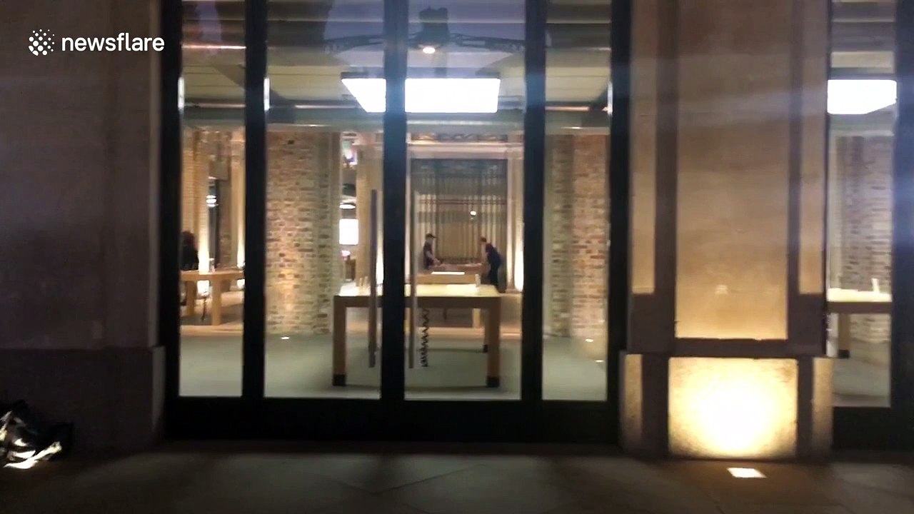 Apples fans wait outside London store for iPhone X