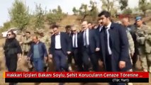 Hakkari İçişleri Bakanı Soylu, Şehit Korucuların Cenaze Törenine Katılmak Üzere Şemdinliye Gitti 3