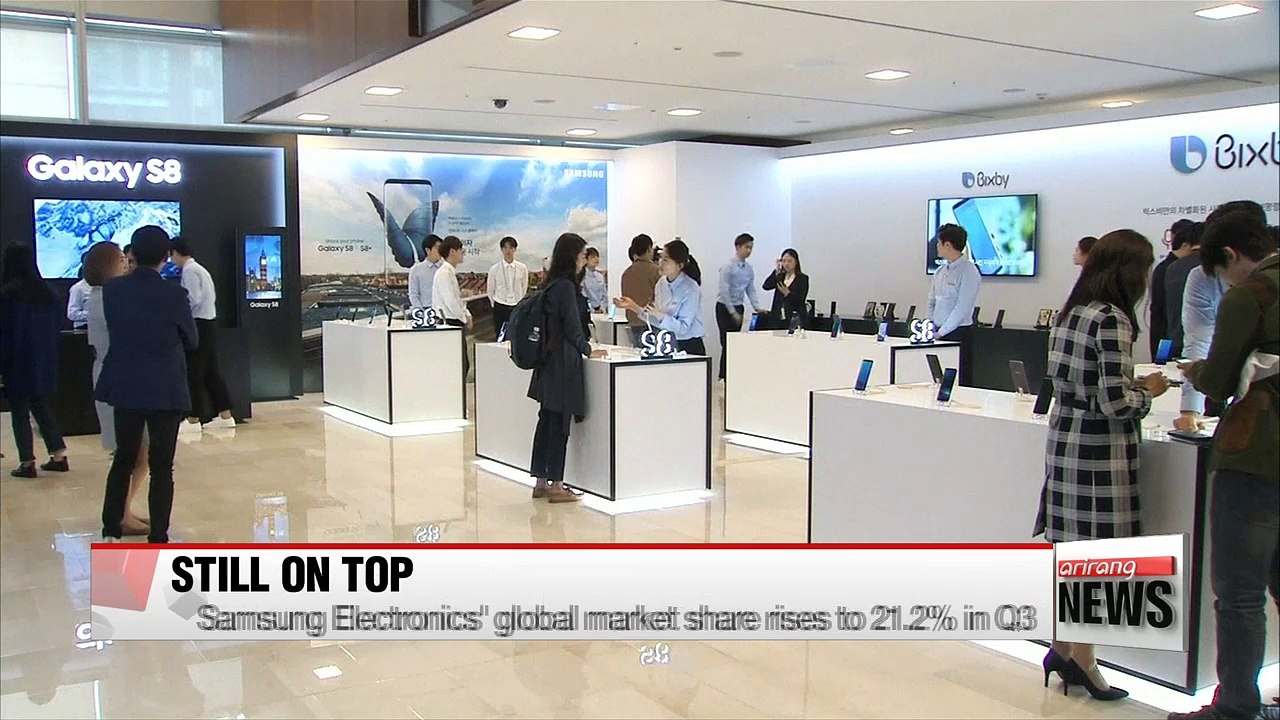 Samsung Electronics tops Q3 world smartphone market