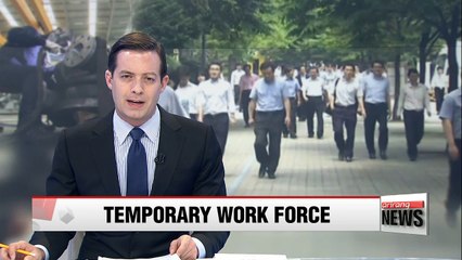 Temporary staff account for 33% of Korea's salaried work force