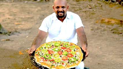 Pizza Recipe | How To Make Pizza | Homemade Pizza by Village Kitchen (BeardMan)