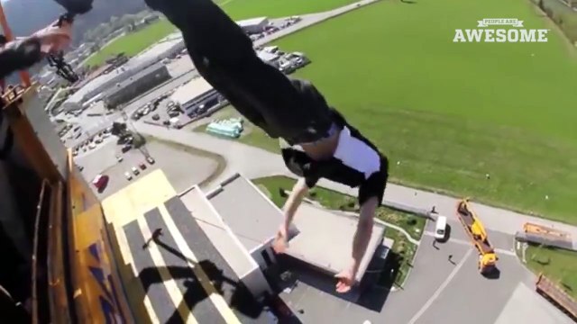 TOP FIVE - Acrobatic Gymnastics_ BMX & Extreme Airbag Jumps _ PEOPLE ARE AWESOME