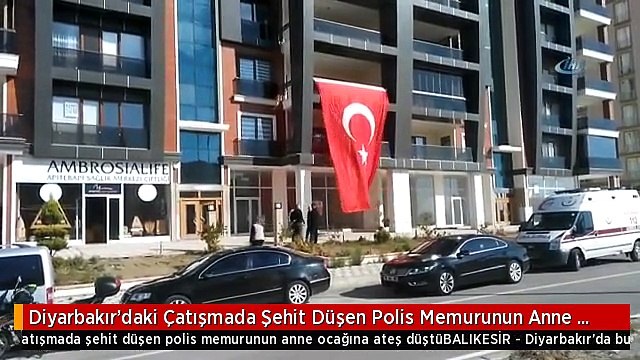 Diyarbakır'daki Çatışmada Şehit Düşen Polis Memurunun Anne Ocağına Ateş Düştü
