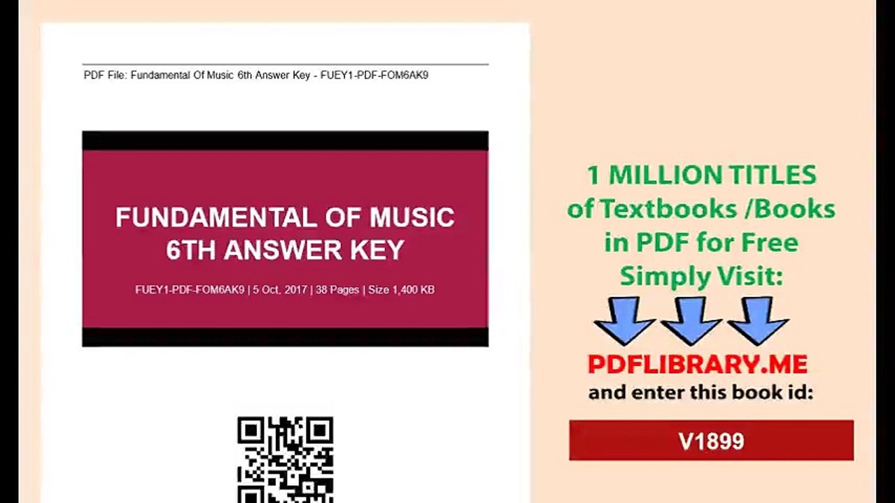 Fundamental Of Music 6th Answer Key