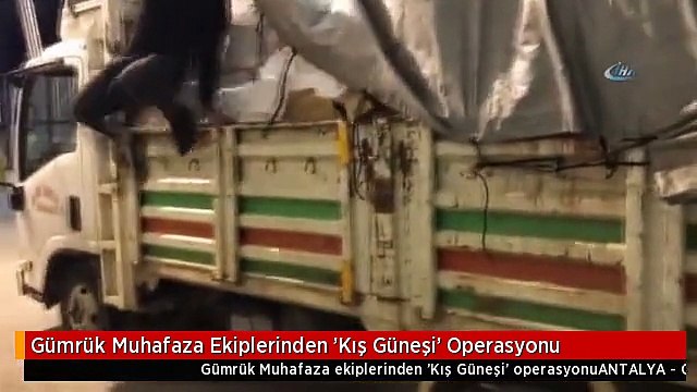 Gümrük Muhafaza Ekiplerinden 'Kış Güneşi' Operasyonu