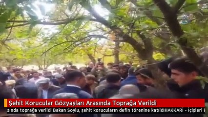Şehit Korucular Gözyaşları Arasında Toprağa Verildi