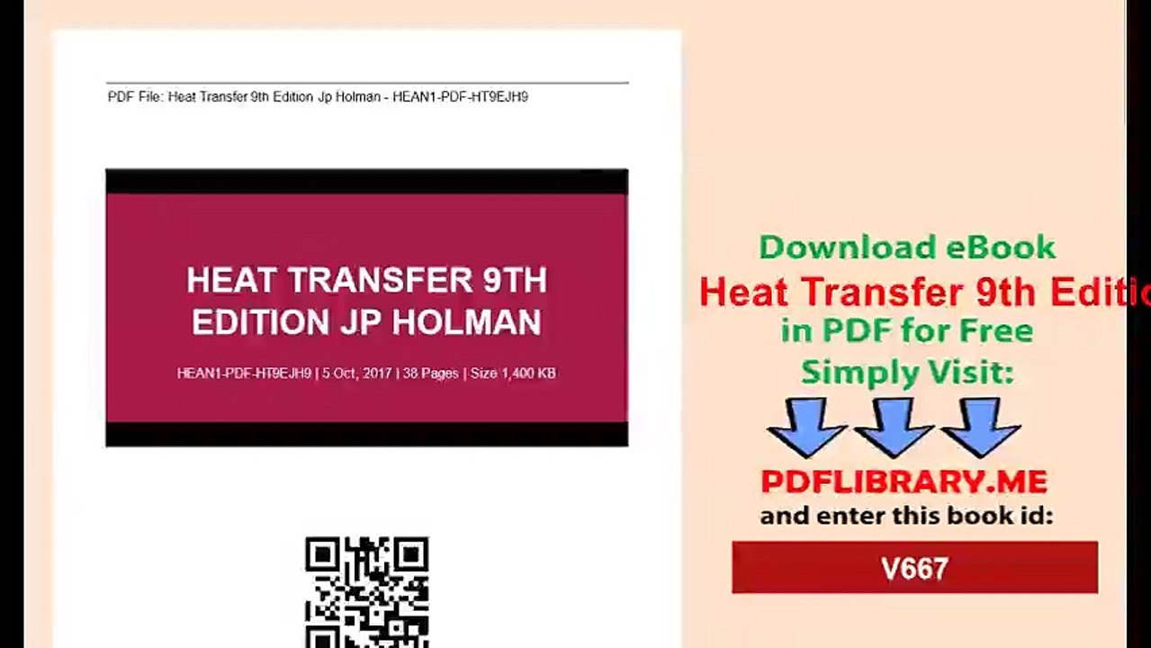 Heat Transfer 9th Edition Jp Holman