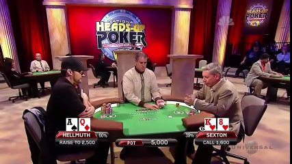 Phil hellmuth suck out Mike sexton in the same tournament 2 time