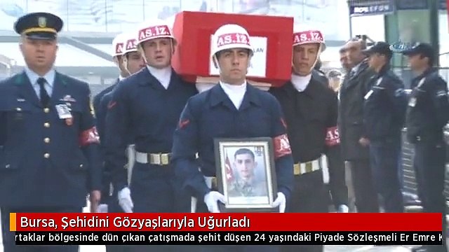 Bursa, Şehidini Gözyaşlarıyla Uğurladı