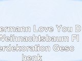 Dobermann Love You Dad Weihnachtsbaum Flitterdekoration Geschenk
