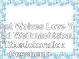 Sunset Wolves Love You Dad Weihnachtsbaum Flitterdekoration Geschenk