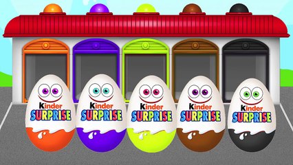New Colors Kinder Surprise Eggs!!! Learn Colors! Video for kids! - YouTube