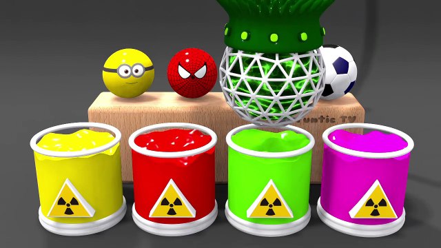 Learn Colors With Soccer Balls for Children - Colors Balloons Balls and Kinder Surprise for Kids