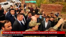 Hakkari Bakan Soylu, Şehit Korucuların Cenazesine Katılmak İçin Hakkari'de