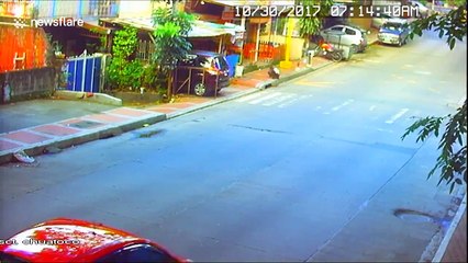 Shocking CCTV footage of man knocked over in hit-and-run