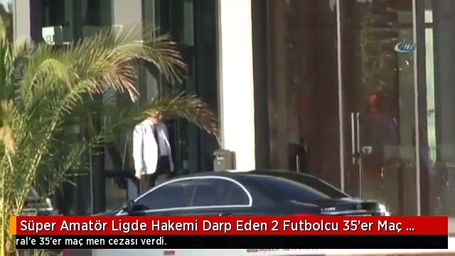 Süper Amatör Ligde Hakemi Darp Eden 2 Futbolcu 35'er Maç Ceza Aldı