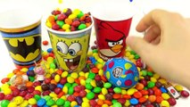 Angry Birds Elmo SpongeBob Batman Surprise Cups with Toys Peppa Pig Mini Figz Hello Kitty Star Wars