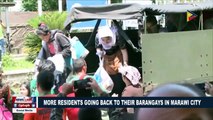 More residents going back to their barangays in Marawi City