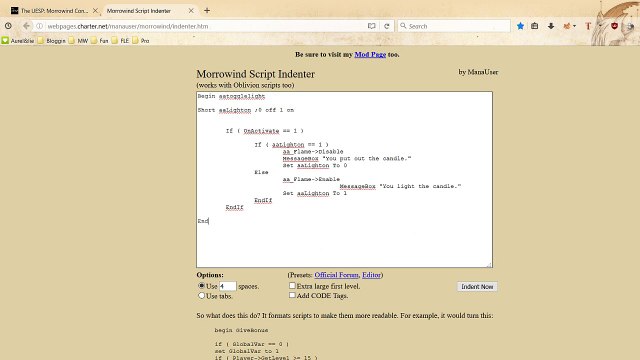 Danae mods Morrowind: a tiny script and an icon