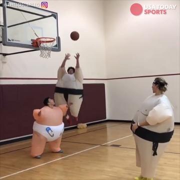 Sumo Wrestling and Basketball... together at last