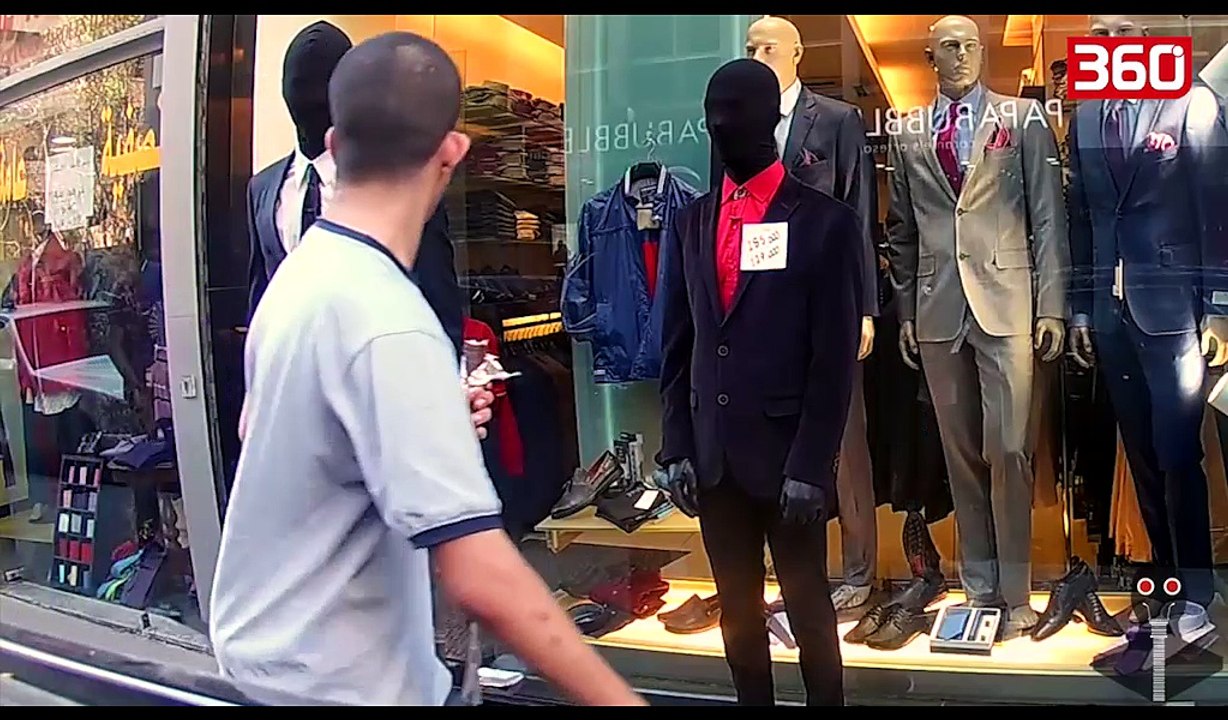 Manekinet qe po terrorizojne kalimtaret ne rruge (360video)