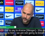 Invincibles record belongs to Arsenal and Wenger - Guardiola