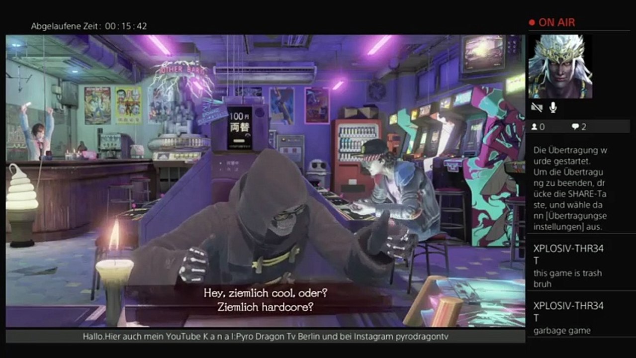 GER/PS4 Pyro DragonTv Berlin  Let It Die  bis 22Uhr und 70s Mottoshow am 10.11. (222)