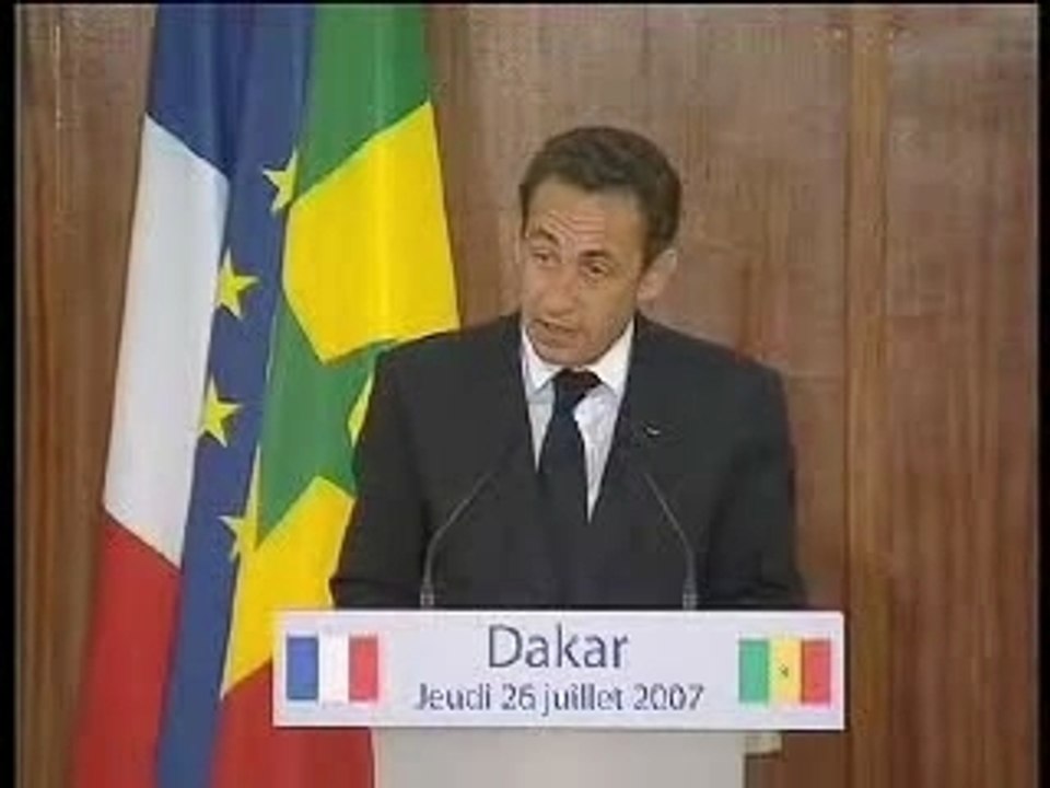 Discours de Dakar - Sarkozy 1/3