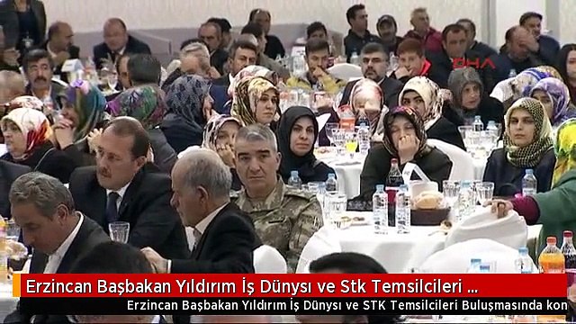 Erzincan Başbakan Yıldırım İş Dünysı ve Stk Temsilcileri Buluşmasında Konuştu