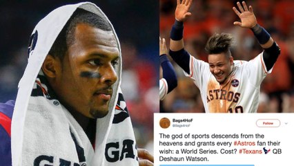 Astros Fans CURSE Deshaun Watson to Win World Series
