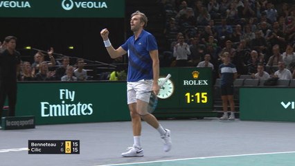 Rolex Paris Masters - Le superbe point de Julien Benneteau !