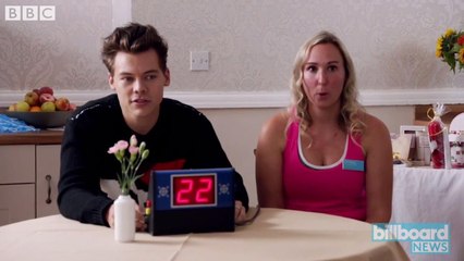 Harry Styles Visits Nursuing Home to Play Bingo | Billboard News