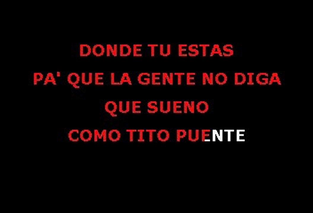Richie Ray y Bobby Cruz - El Diferente (Karaoke)