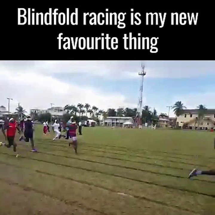 Funny Blindfold Racing