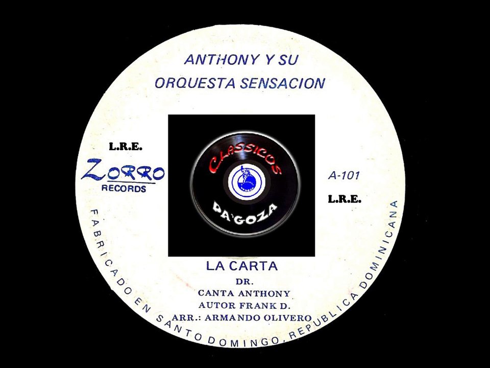 ANTHONY Y LA SENSACION - LA CARTA (1987) L.R.E.