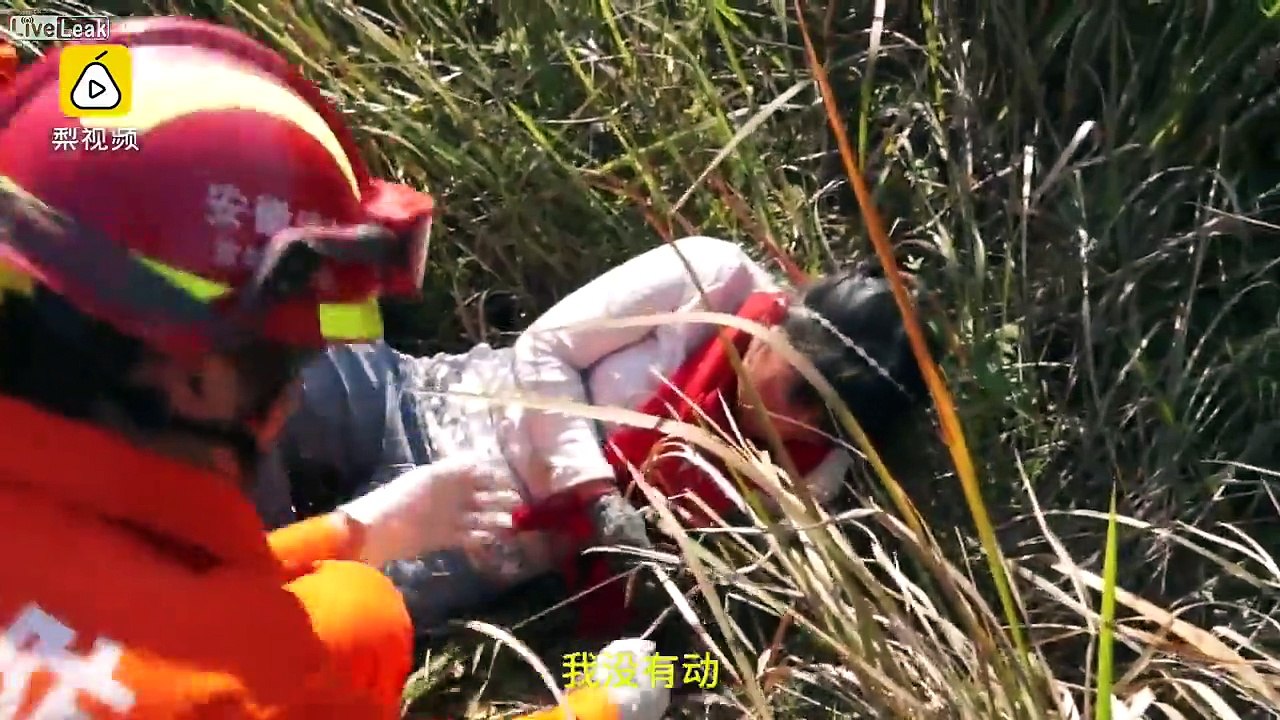 Woman is in pain as her hand and foot are clamped inside animal traps