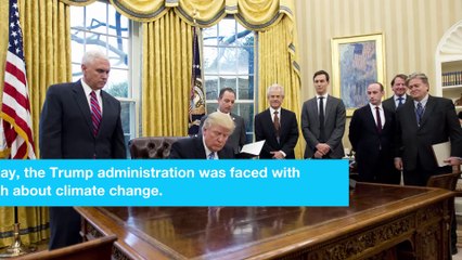 Report disconfirms Trump's climate change hoax theory