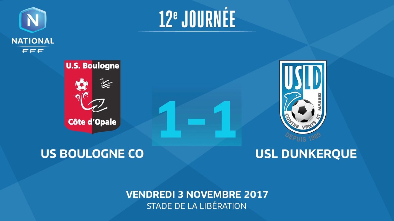 J12: US Boulogne CO- USL Dunkerque (1-1), le résumé