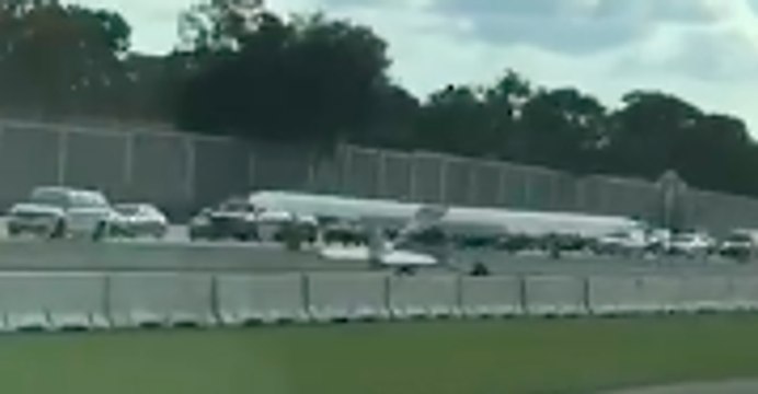 Small Plane Makes Emergency Landing on Interstate 4 in Florida