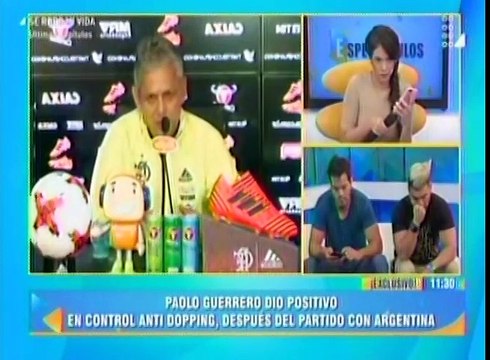 Doña Peta molesta por presunto doping de Paolo Guerrero