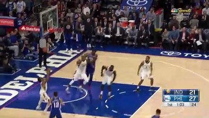 Myles Turner with the huge dunk!