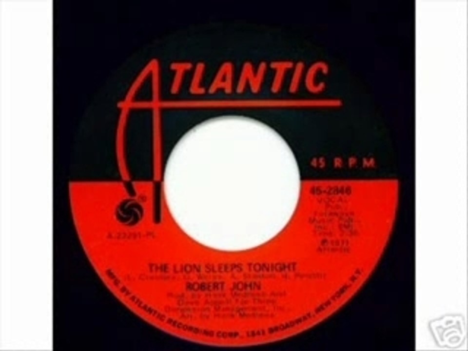 The Lion Sleeps Tonight - Robert John